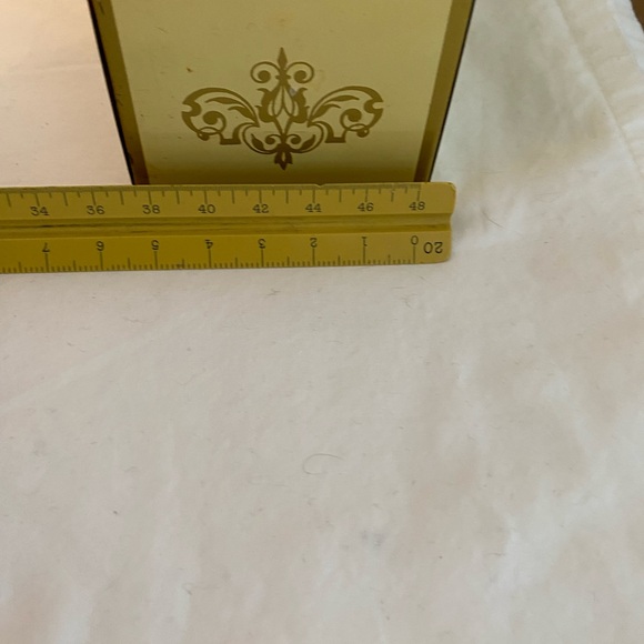 Metal Ohio Art Company Recipe Card Holder Box 1970s Rustic Farmhouse Vintage MCM - Picture 15 of 15